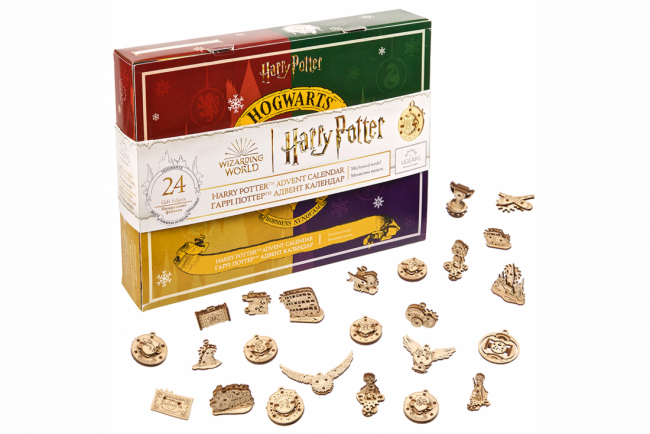 UGears Harry Potter Christmas Advent Calendar Mechanical Wood Construction Kit
