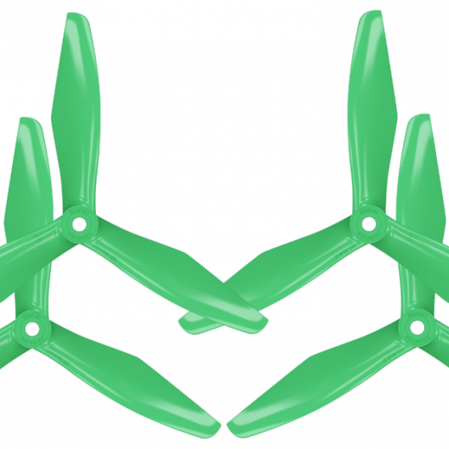 Master Airscrew 5x4.5 RS 3-Blade FPV RC Drone Propeller Props Set - Green 