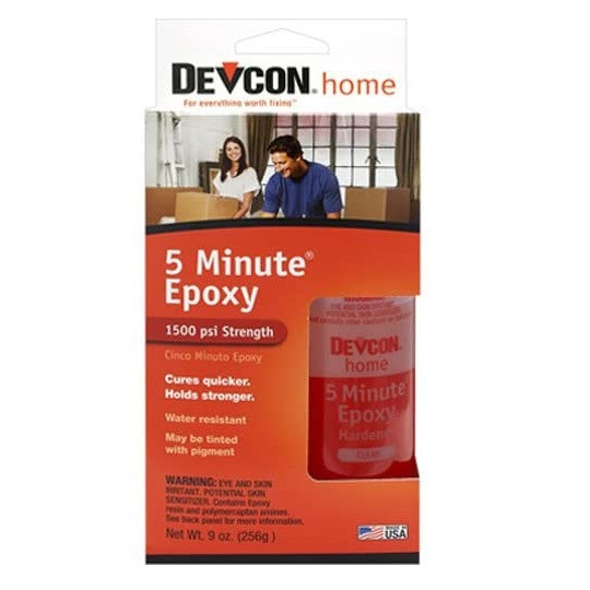 Devcon 5 Minute Epoxy Glue (256g) for Metal Glass Ceramic Concrete Stone China