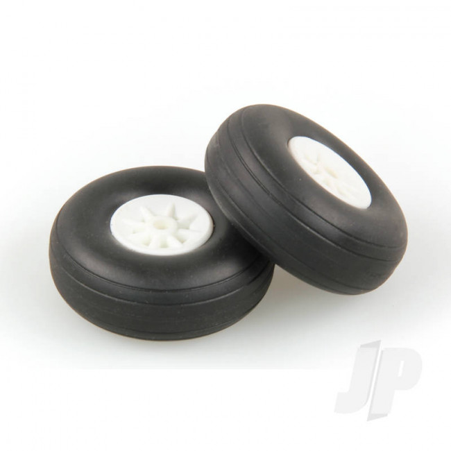 JP 1.3/4in - (44mm) White Wheels (2pcs) for RC Aircraft