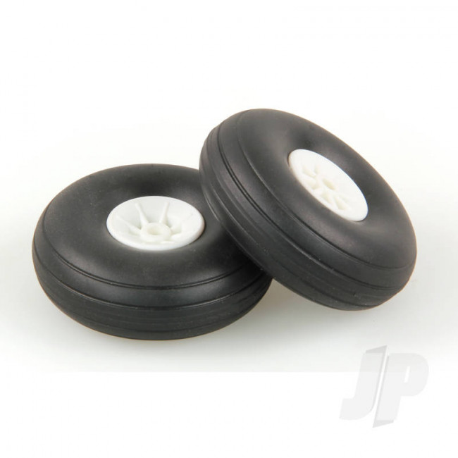 JP 2.0in - (50mm) White Wheels (2pcs) for RC Aircraft