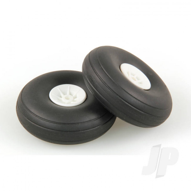 JP 2.1/4in - (56mm) White Wheels (2pcs) for RC Aircraft