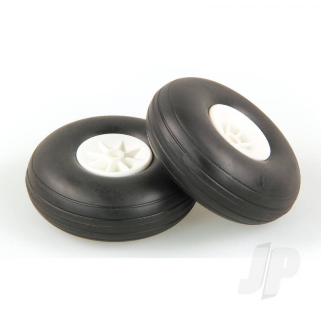 JP 2.1/2in - (63mm) White Wheels (2pcs) for RC Aircraft