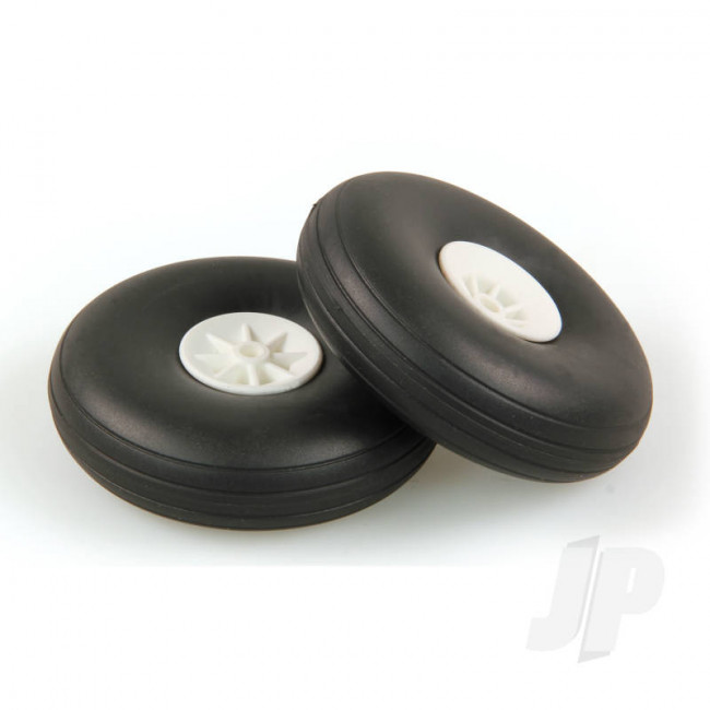 JP 3.0in - (75mm) White Wheels (2pcs) for RC Aircraft