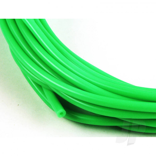 JP 2mm (3/32) Silicone Fuel Tube Neon Green 10m For RC Model