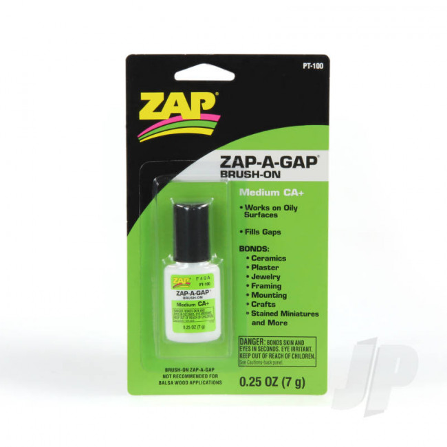 Zap PT100 Zap-A-Gap CA+ Brush-On 1/4oz (Medium) Cyano CA Super Glue