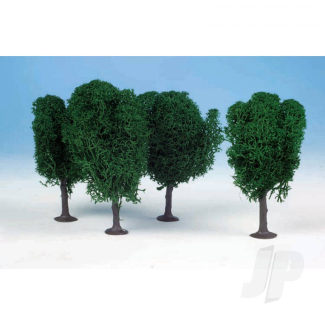 Heki 1010 3 Lichen Birch Trees 12cm (Dark Green) For Scenic Diorama Model Trains