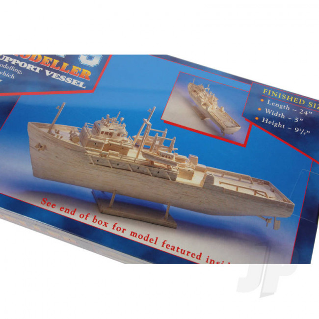 Hobby's Matchbuilder Oil Rig Support Vessel Ship Wood Matchstick Kit