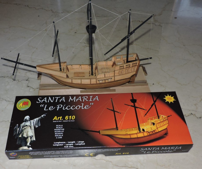 Mantua Santa Maria 1:100 Scale Wood Ship Kit "Le Piccole" - Columbus Flagship 1492 