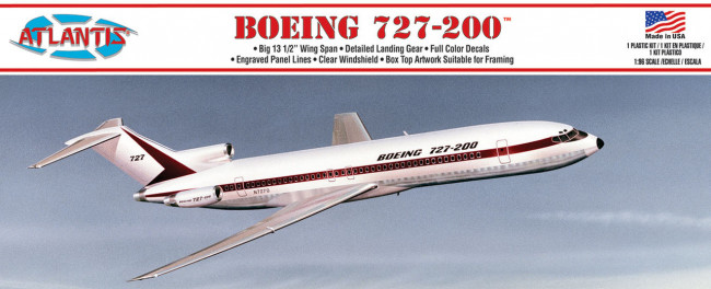 Atlantis Models 1:96 Boeing 727 Prototype Markings Aeroplane Plastic Model Kit