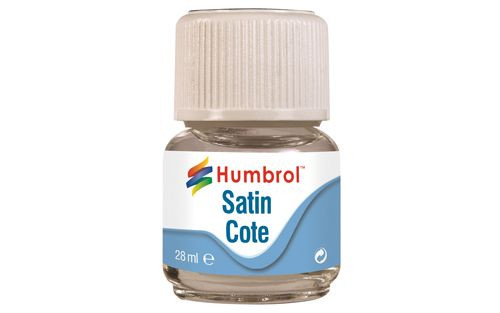 Humbrol Modelcote Satin Cote Clear Varnish 28ml Bottle