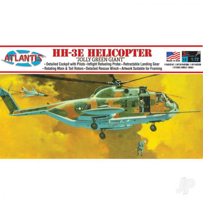 Atlantis Models 1:72 Sikorsky HH-3E Jolly Green Giant Helicopter Plastic Kit