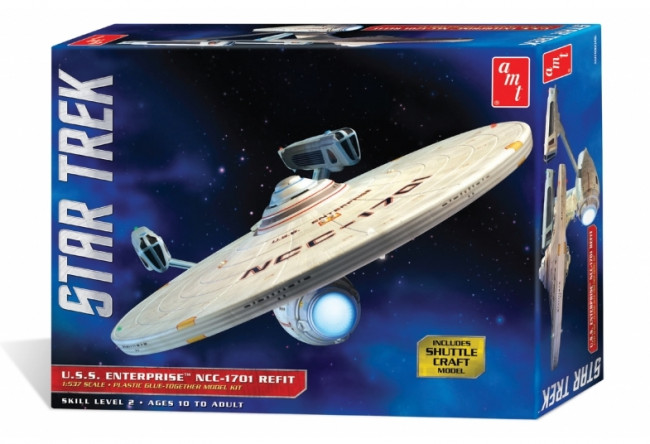 Star Trek USS Enterprise NCC-1701 Refit - AMT 1:537 Scale Plastic Kit 