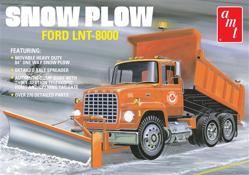 AMT 1:25 Ford LNT-8000 Snow Plow American Truck Plastic Kit