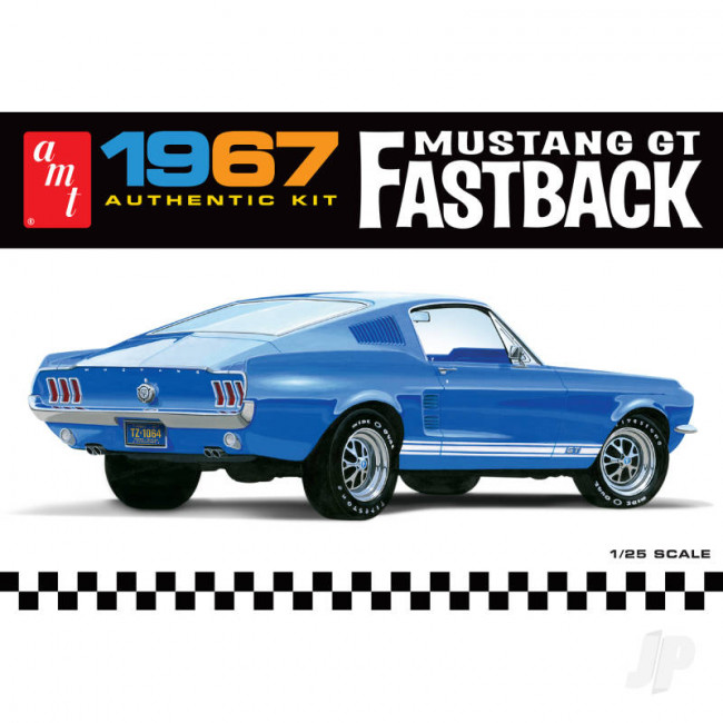 AMT 1967 Ford Mustang GT Fastback Plastic Kit