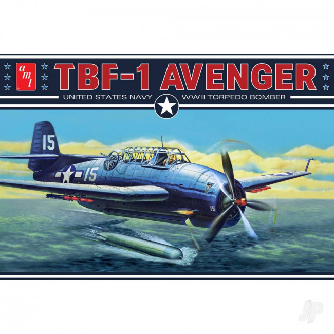 AMT 1:48 TBF-1 Avenger Plastic Model Plane Kit
