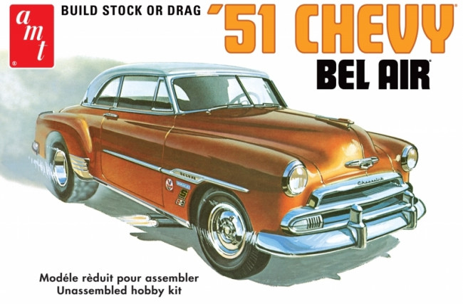 AMT 1:25 1951 Chevy Bel Air Chevrolet Saloon Scale American Car Plastic Kit