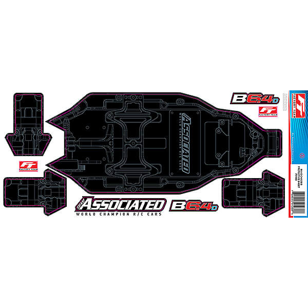 Team Associated RC10b6.4d FT Chassis Protective Sheet, Print