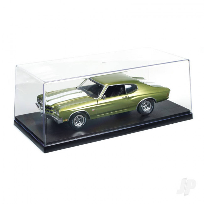 AMT Plastic Display Case with Backdrop Included for 1/18 Model Car