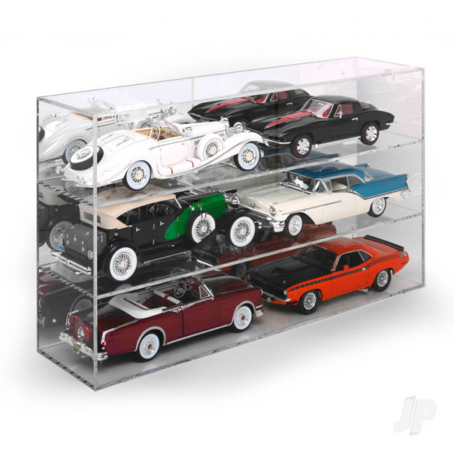 AMT Six-Car Acrylic Display Case For Plastic Kit