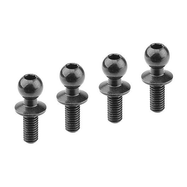 Corally Ball End Dia. 4.8mm Thread 6mm Steel 4 Pcs