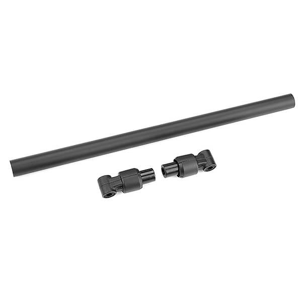 Corally Chassis Tube Front 197.5mm Aluminium Black 1 Set