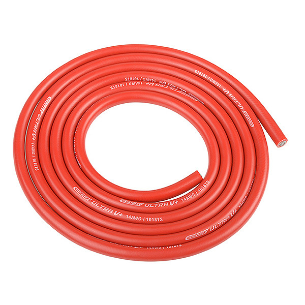 Corally Ultra V+ Silicone Wire Super Flexible Red 14awg 1018