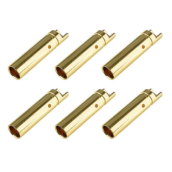 Corally Bullit Connector 4.0mm Female Gold Plated Ultra Low