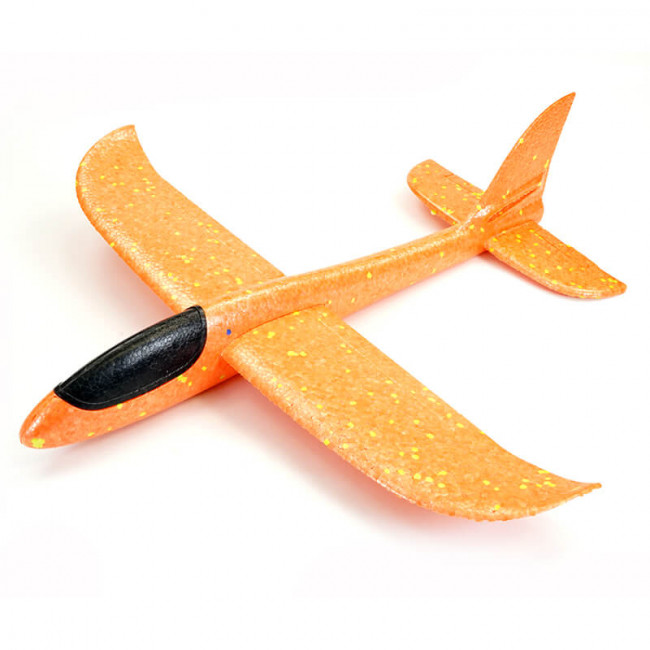 Mini Fox 480mm Free Flight EPP Hand Launch Foam Chuck Glider - Orange