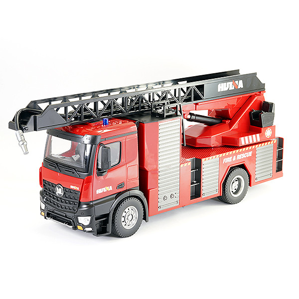 Huina 1:14 RC Fire Engine Ladder Truck - Working Lights, Sound & Hose!
