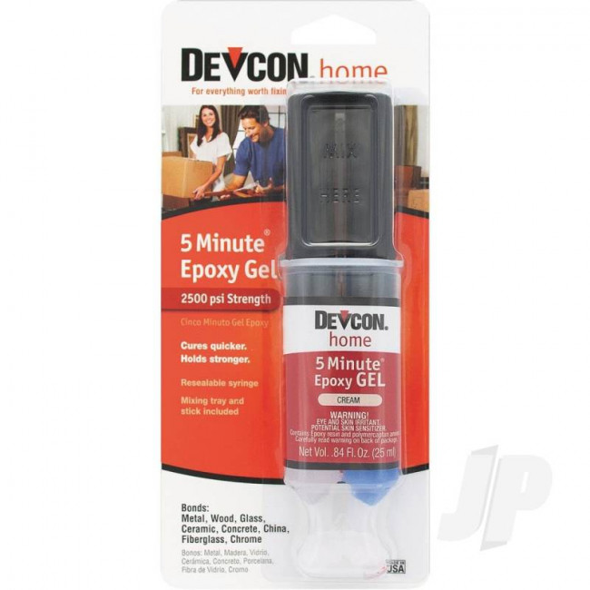 Devcon 5 Minute Epoxy Gel Glue (25ml) for Metal Glass Ceramic Stone China