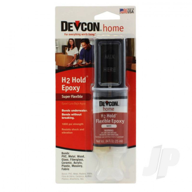 Devcon 25ml H2 Hold Epoxy (Syringe, Carded) Glue