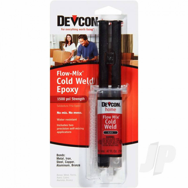 Devcon Cold Weld Syringe Glue (14ml) Metal Welding Soldering Alternative