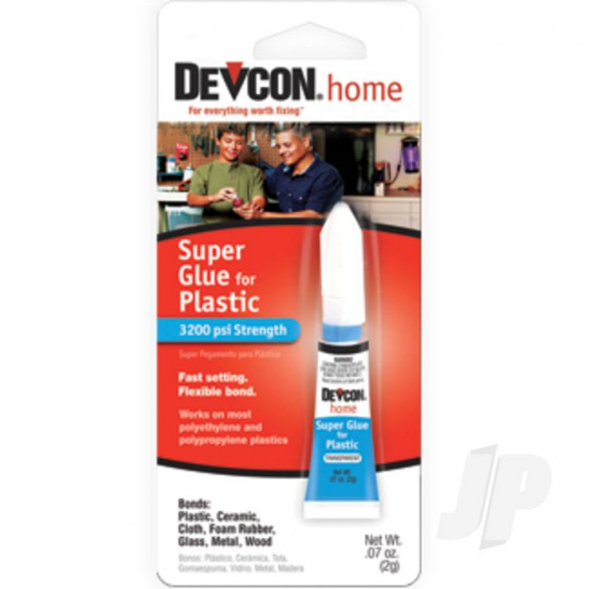 Devcon 2g Super Glue For Plastic (Tube, Carded) Glue