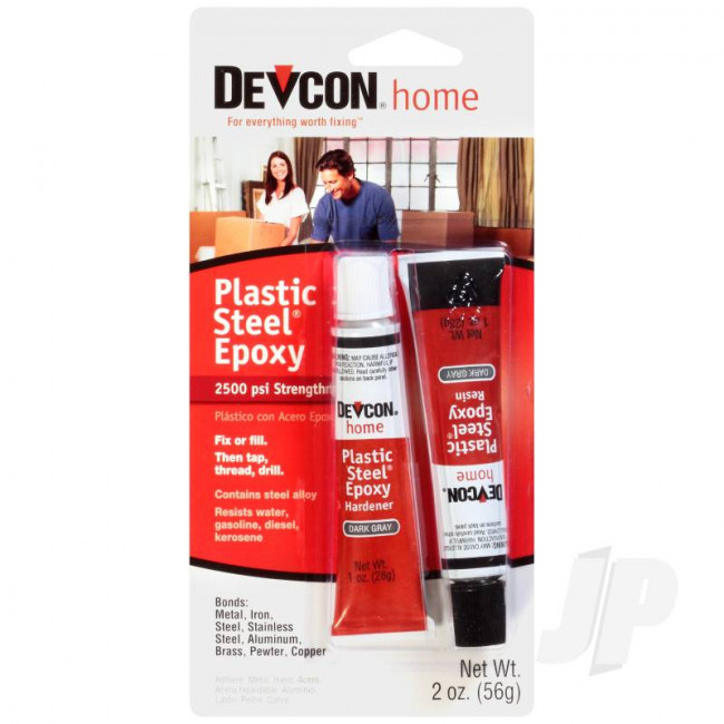 Devcon Plastic Steel Metal Epoxy Glue (56g) for Stainless Aluminium Brass Copper