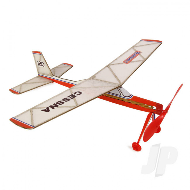 DPR Cessna 180 Rubber Powered Freeflight Balsa Model Aircraft Kit