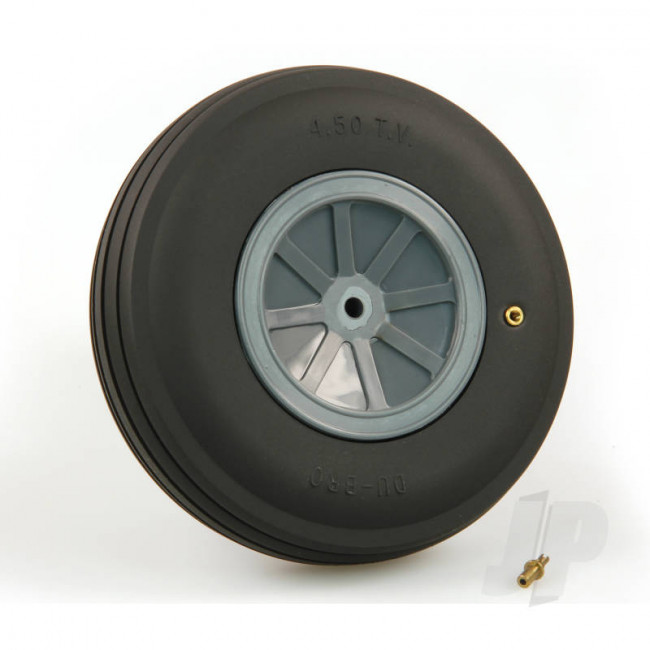Dubro DB450TV 4.5" (114 mm) Large Treaded Inflatable Wheel For RC Model Aircraft