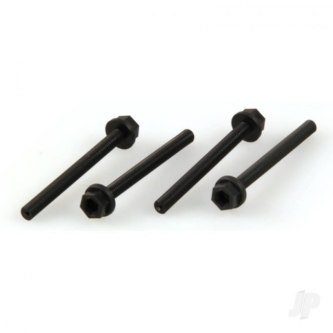 Dubro 1/4-20 x 3in Nylon Wing Bolts (4 pack) for RC Model Planes