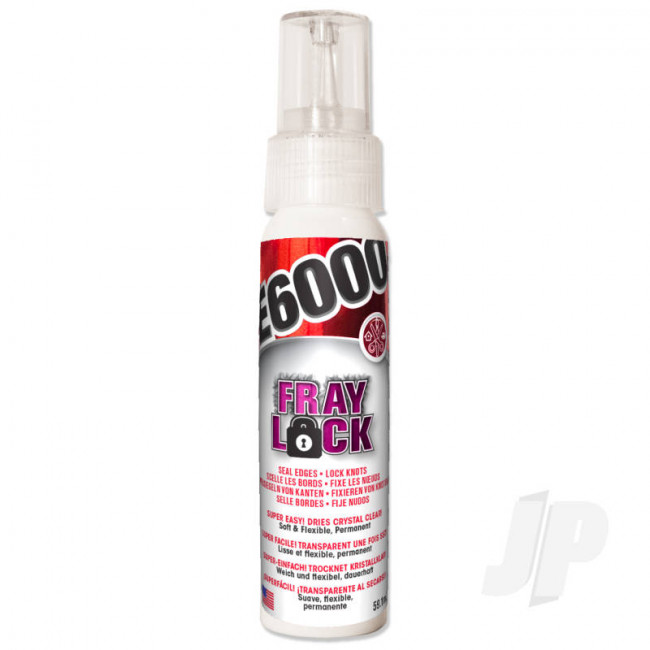 Eclectic E6000 Fray Lock Clear 2oz (59.1ml) Adhesive Glue