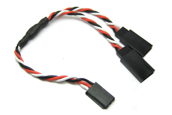 Futaba Twisted Y Extension Cable Lead - High Quality 22AWG Wire