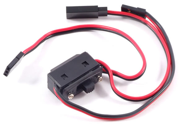 Futaba 3 Lead RC Switch Harness with On/Off Switch and Charging Lead