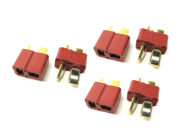 Etronix Deans Plug Gold Plated Connectors 3 Male & 3 Female ET0791