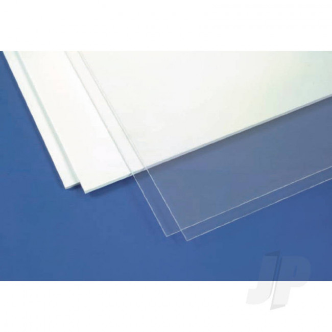 Evergreen 6x12in (15x30cm) Clear Plastic Sheet .005in (0.127mm) Thick (3 pack)