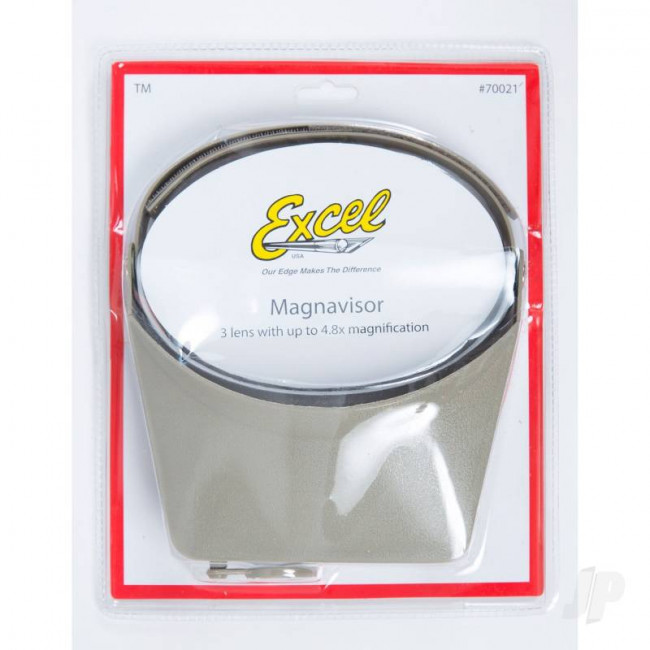 Excel MagniVisor Deluxe Head Magnifying Glasses w/ 4 Lenses