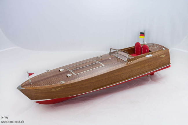 Aero-Naut Jenny - 1930's Chris-Craft Style Mahogany Sports Boat - 1:10 Scale RC Kit