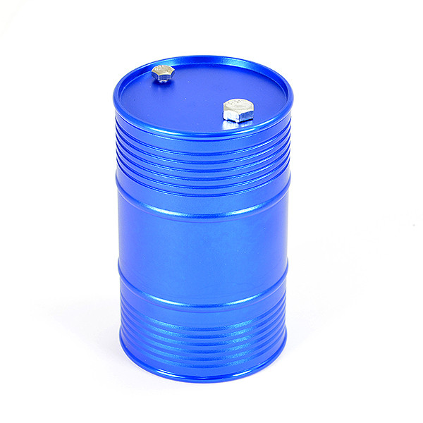 Fastrax RC Scale Model Car Aluminium Anodised Oil Drum W/Removable Lid - Blue
