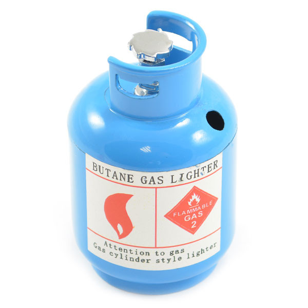 Fastrax 1:10 RC Scale Model Alloy Painted Calor Propane Gas Bottle - Blue