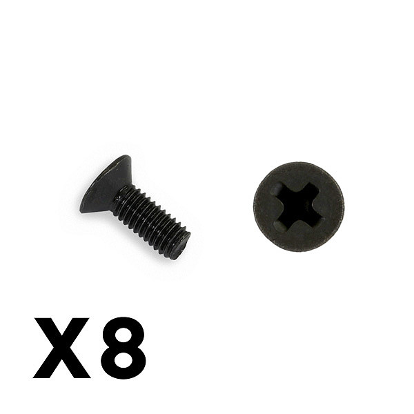 FTX Outback Countersunk Screw M3*8 (8)