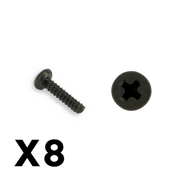 FTX Outback Mini 3.0 Round Head Self Tapping Screw 1.7x7 (8p