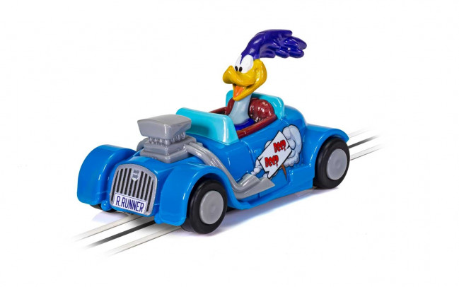 Looney Tunes Road Runner Car (New System) - Micro Scalextric 1:64 Slot 